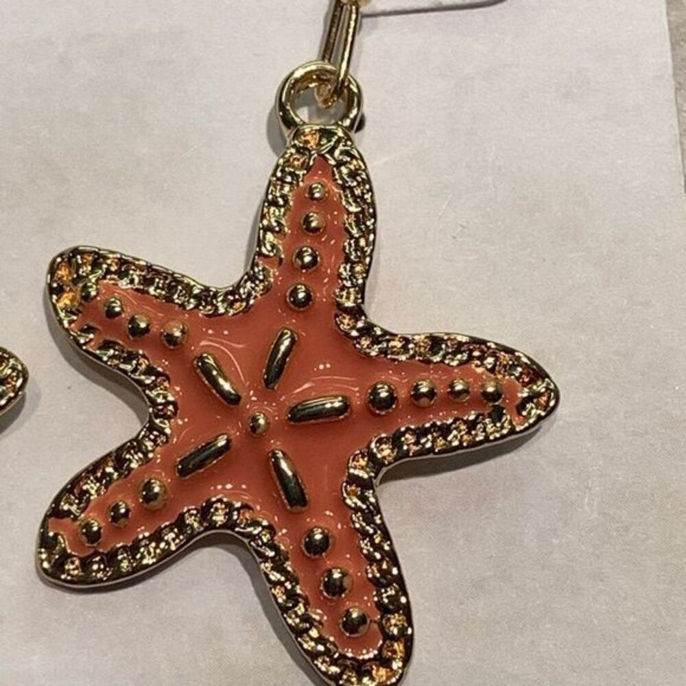 Gold Starfish Earrings